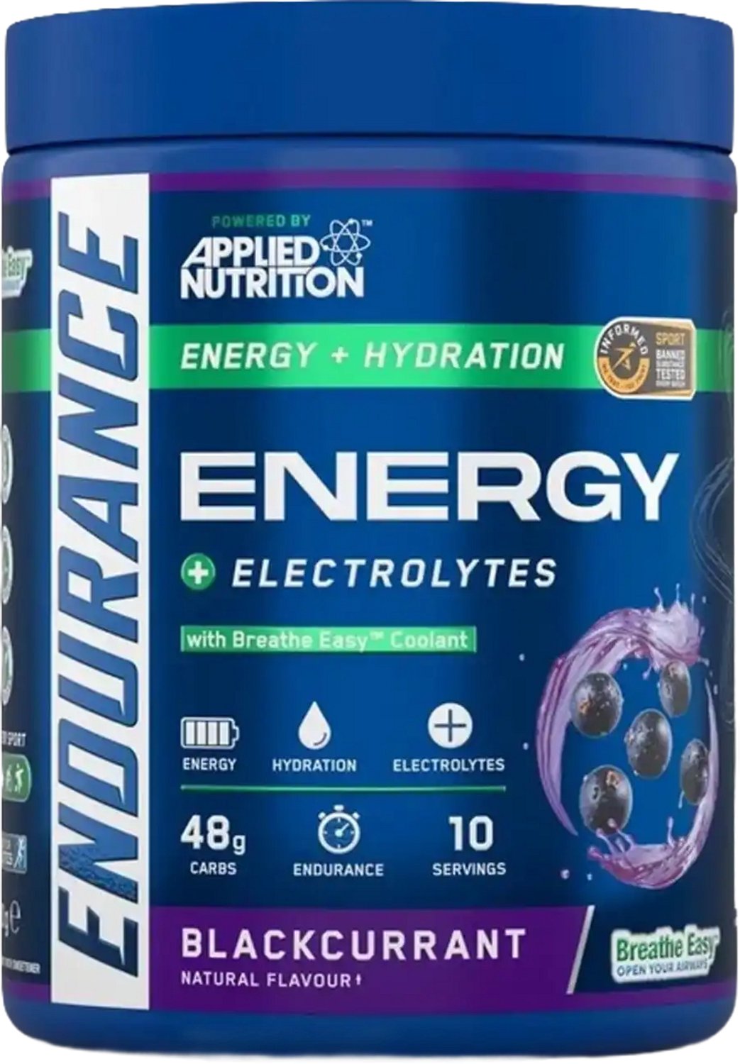 Endurance Breath Carb & Electrolyte Energy - 500 g - Blackcurrant
