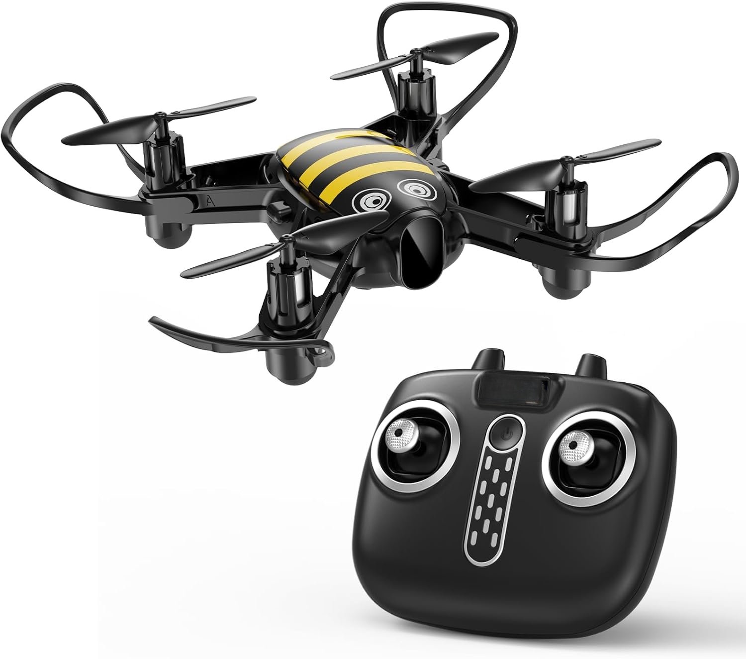 QEVA Drone voor Kinderen - Kinderdrone - Quadcopter Kind - Zwart - 13cm x 13cm x 4cm