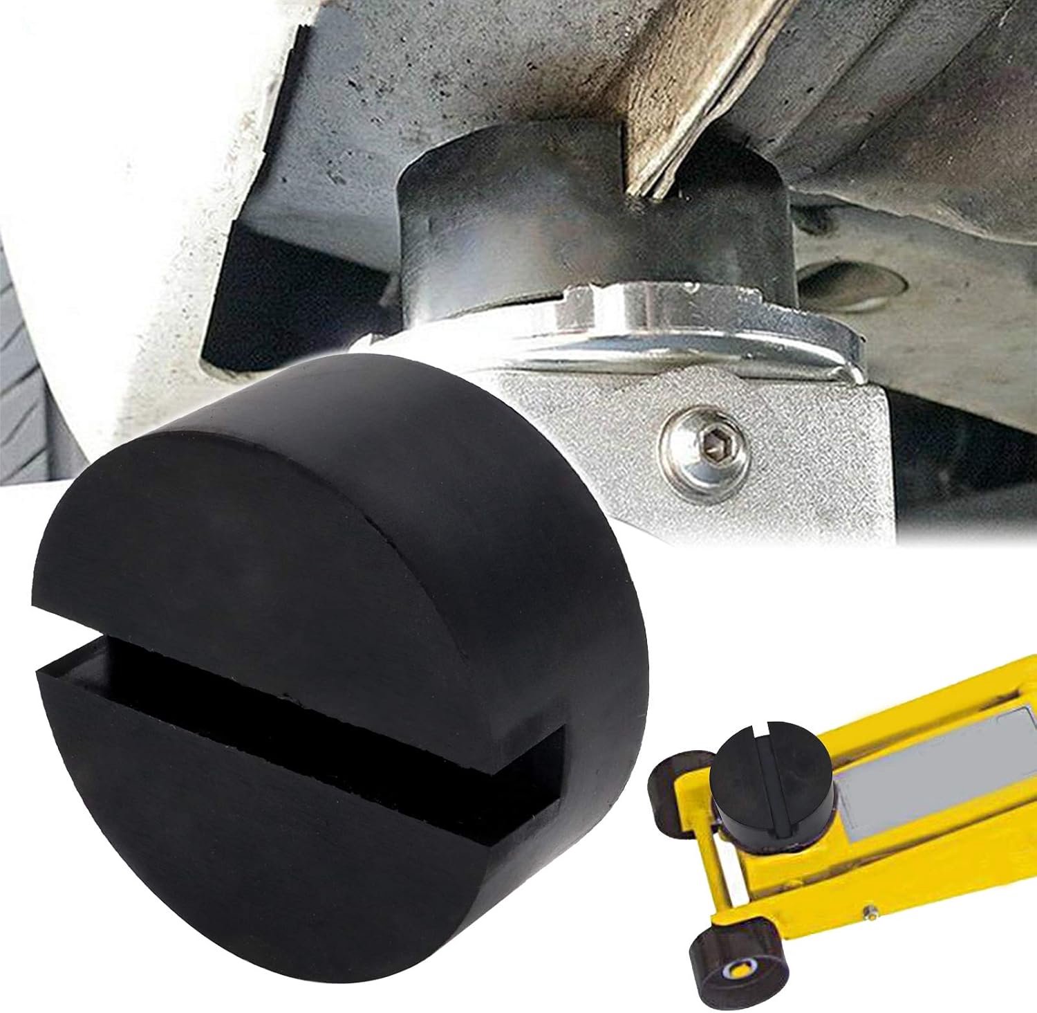 Auto krik rubber pad - ronde blokbuffer - antislip - bescherming bij bandenwissel - ShopVlot