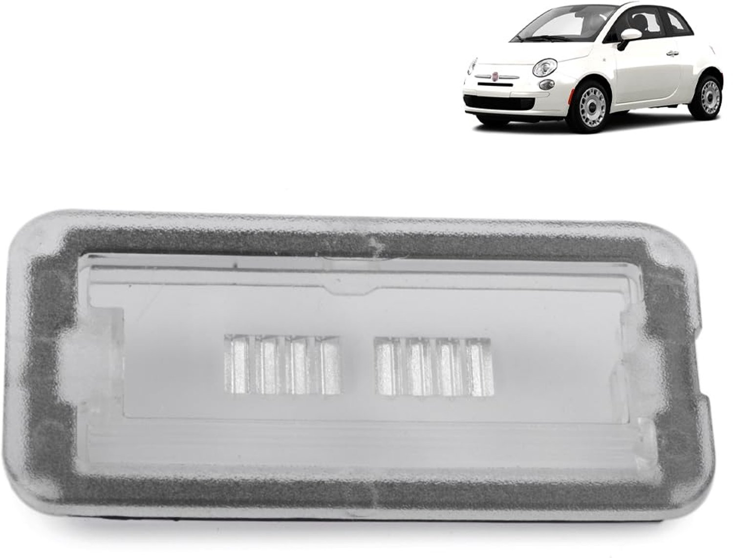 ROBUST Auto Achternummerplaat Lamp Licht Heldere Lens Deksel Vervanging voor Fiat 500 2007-2022 Abarth 500 2007-2022 51800482