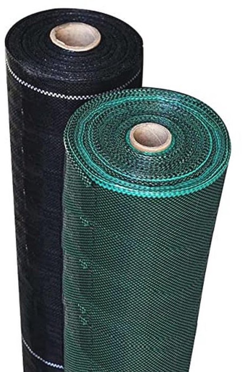 Worteldoek waterdoorlatend 80 g/m² met hoge UV-bescherming - scheurvast anti-onkruiddoek voor tuin en terras