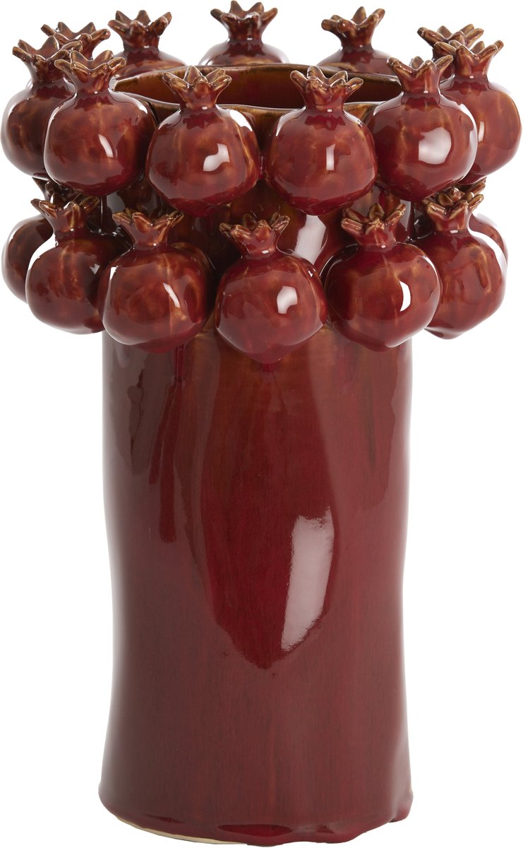 Light & Living Vaas POMEGRANATE - Ø20x29.5cm - Rood