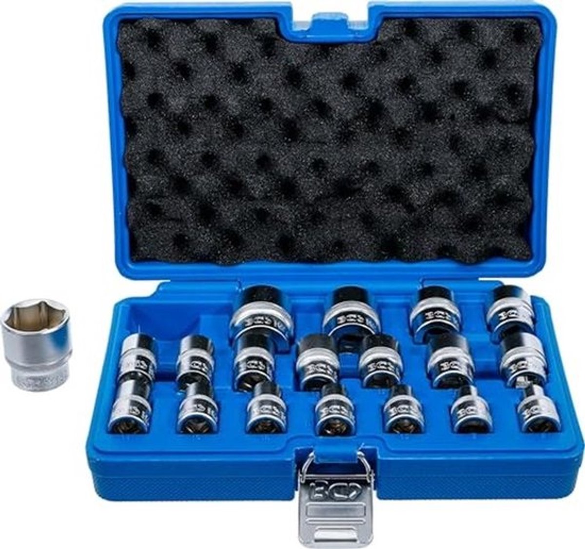 Dopsleutelset zeskant 12,5 mm (1/2") | 8-32 mm | 19-dlg. | Gereedschap