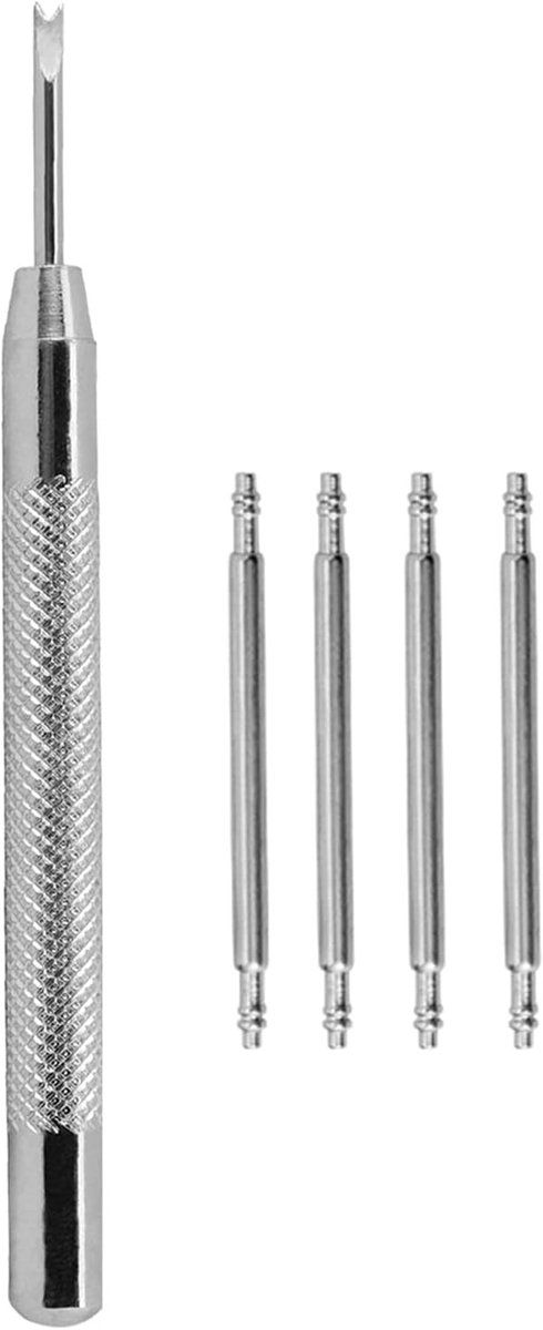 Hoogwaardige RVS Horlogeband Pins 8mm-24mm, 4 Stuks met Installatietool voor Horlogebanden en Vervangingen