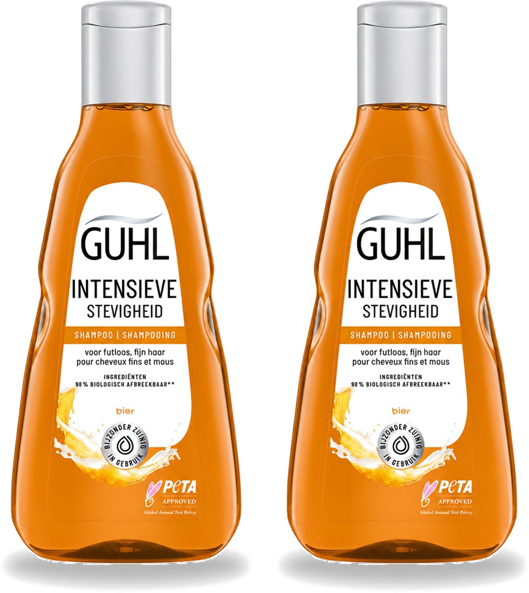 2 x Guhl - Shampoo - Intensieve Stevigheid - 250 ml - Voordeelverpakking - 2 stuks