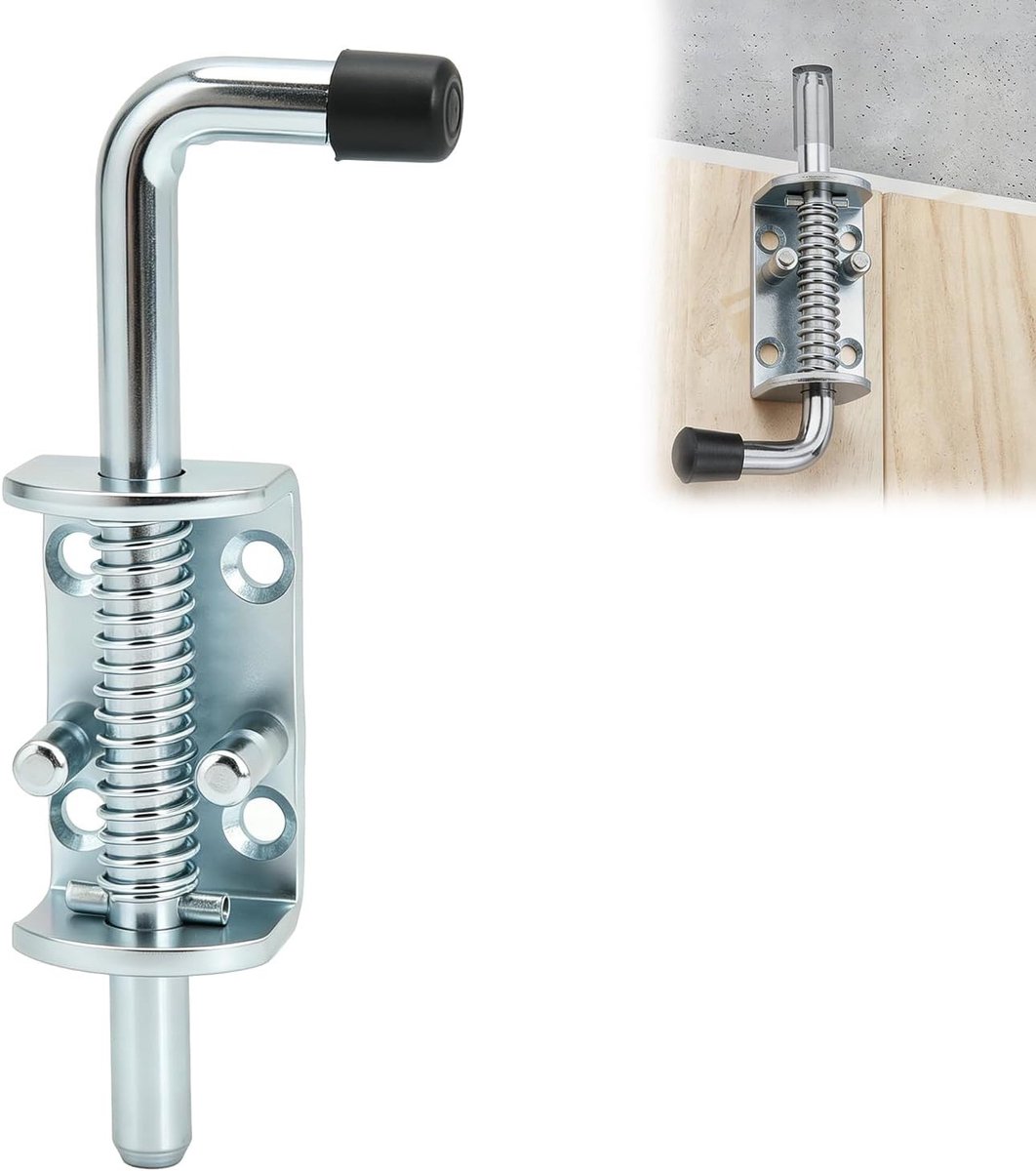 Veilige en duurzame vergrendelingspin voor aanhangwagens - 171mm springloaded vergrendelingsmechanisme van gegalvaniseerd staal voor containers en kasten