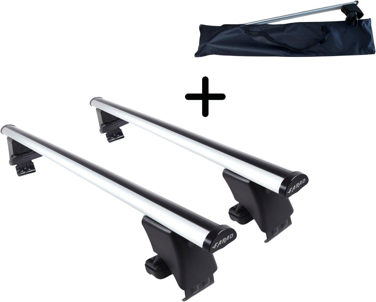 Farad dakdragers Volkswagen Polo 2001 t/m 2009 3d zonder dakrail - 100 kg laadvermogen - Met opbergtas