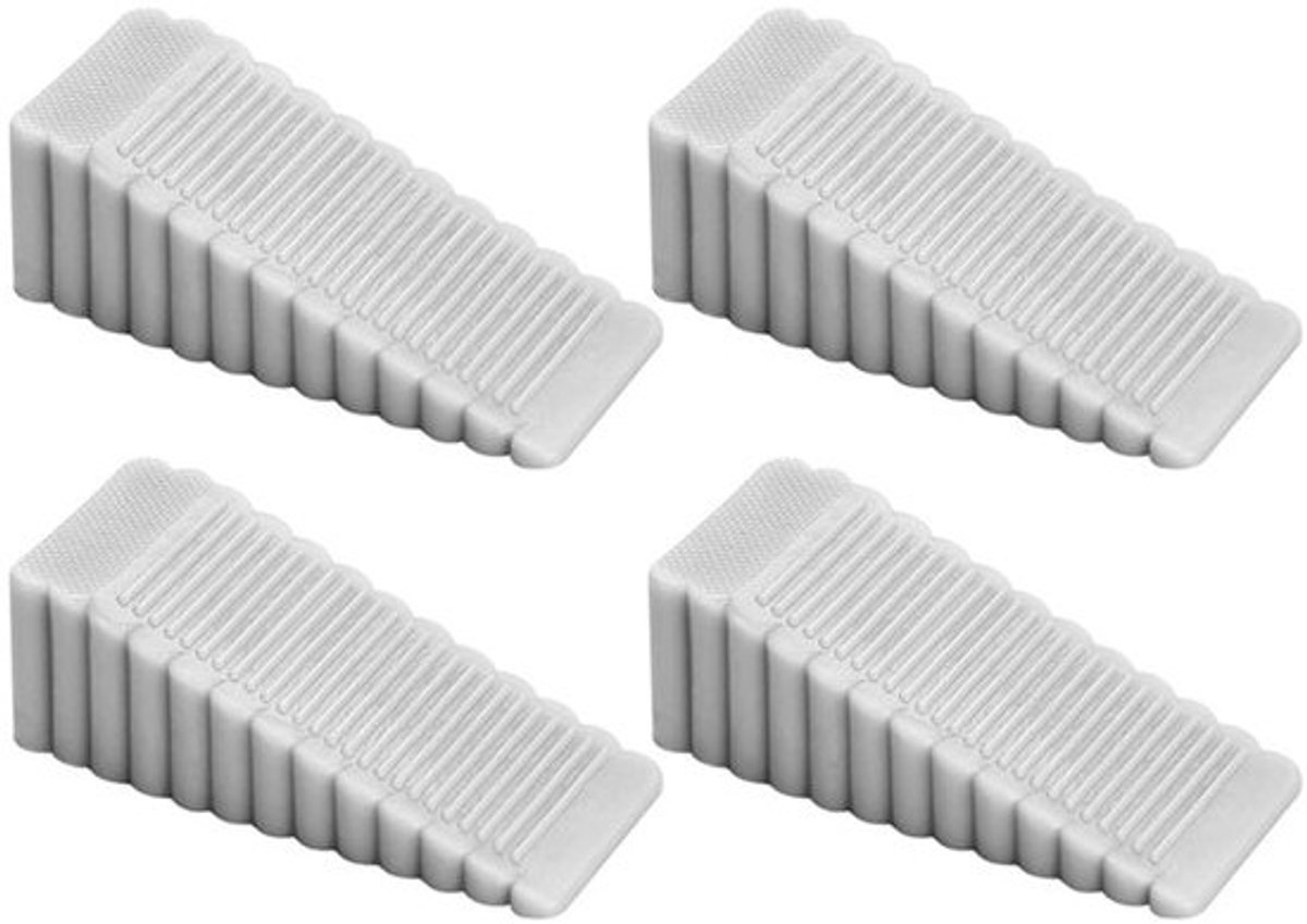 Rubberen Deurstopper - Antislip In Hoogte Verstelbaar - 4 Stuks