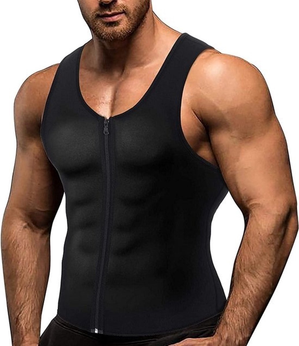 Neopreen Sauna Vest voor Mannen – Compressieshirt voor Sport en Sauna Effect