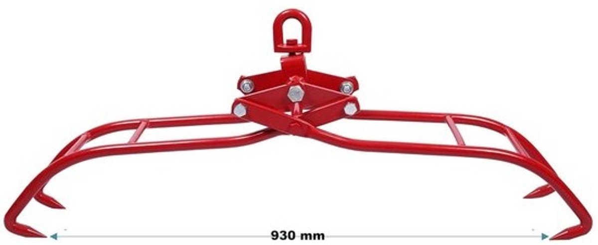 Boomstamtang Zwaar Met 4 Klauwen - Houtgrip voor Takken tot 930 mm - 1000 kg Capaciteit