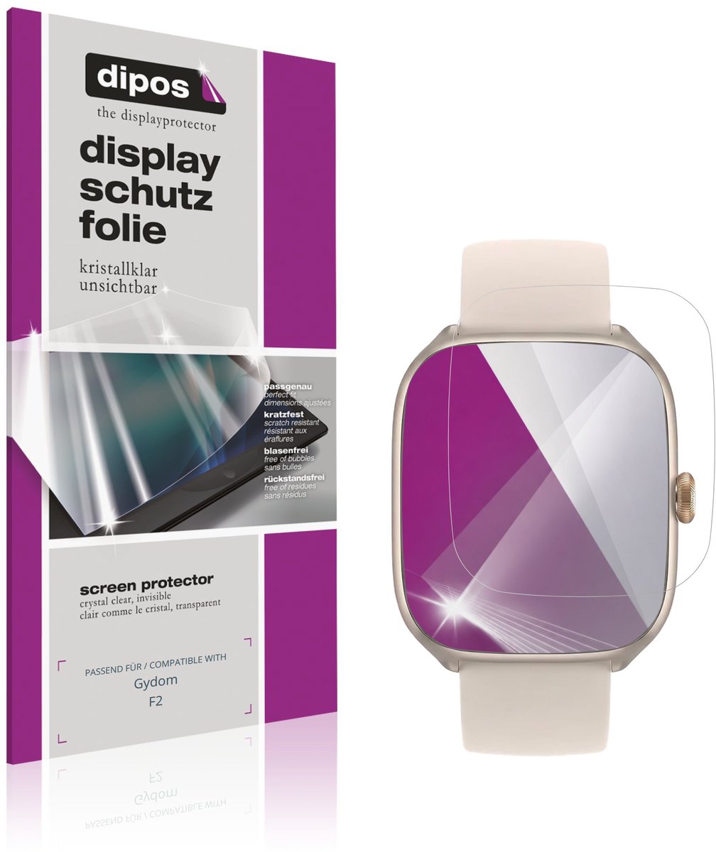 dipos – 6x Beschermfolie geschikt voor Gydom F2 | Krasbestendige & heldere Screenprotector Ultra-Thin
