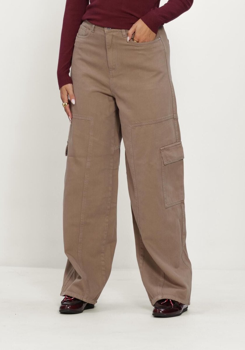 Object Objlulva Mw Os Pant 147 Broeken Dames - Zand - Maat 40