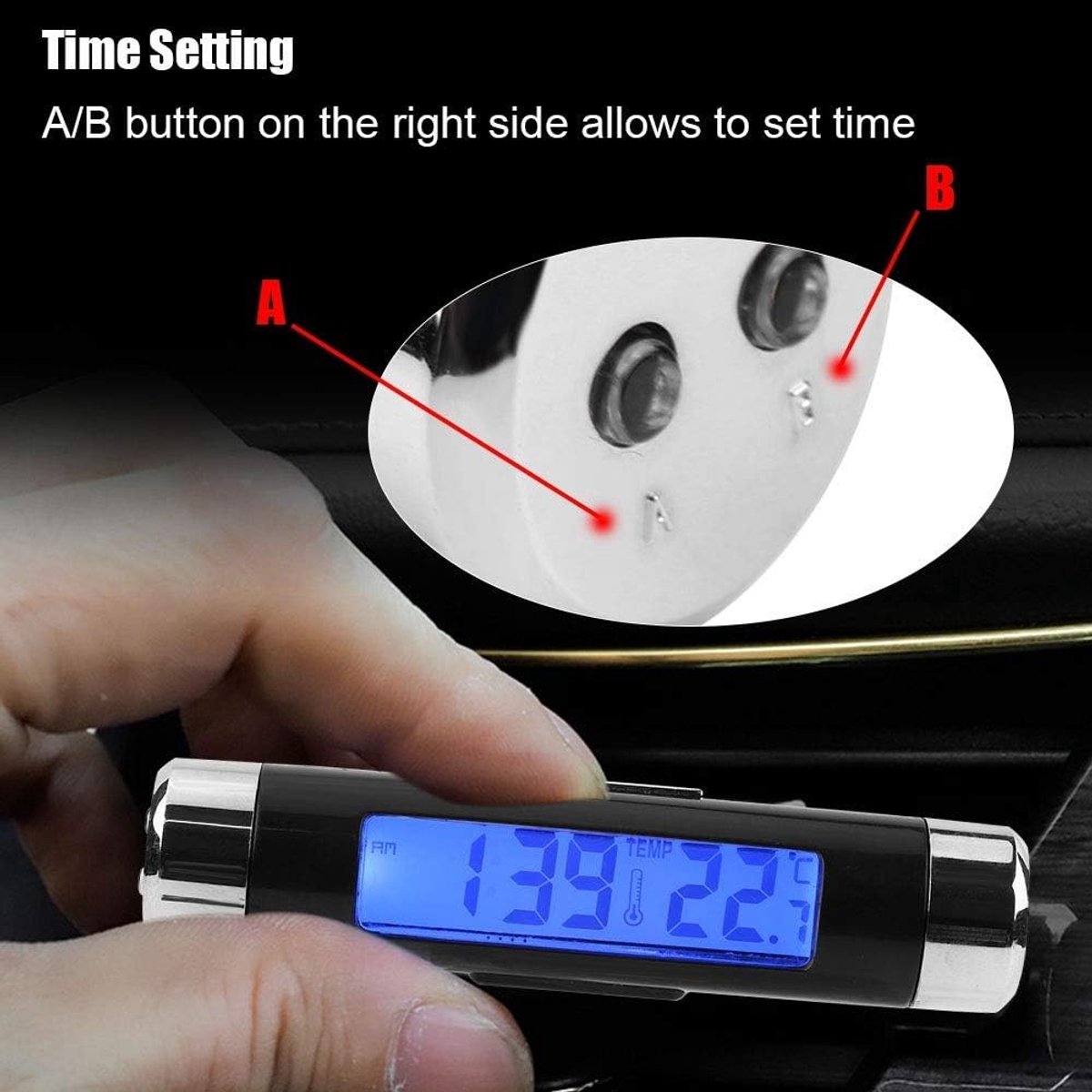 Klok thermometer multifunctionele met LED-achtergrondverlichting en digitaal display