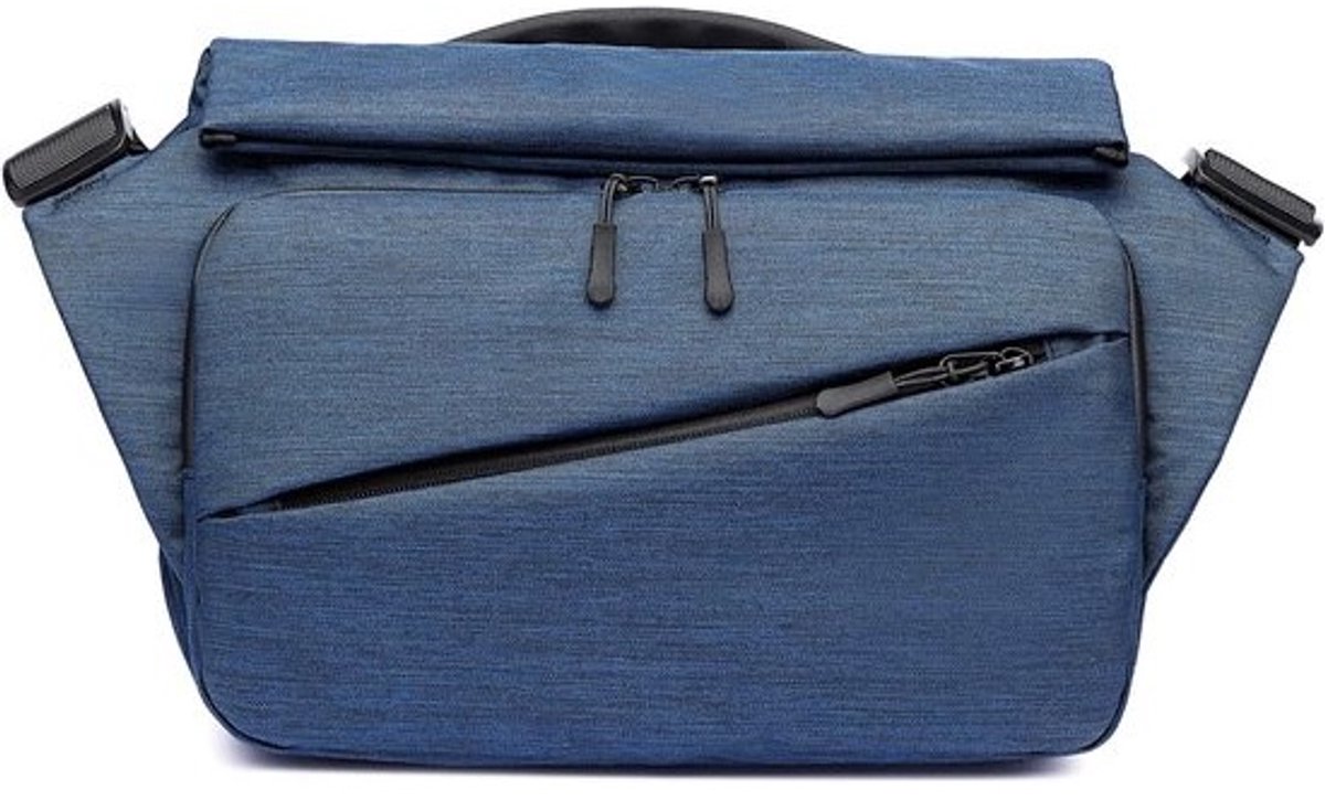 Uittrekbare Schoudertas met USB Oplaadpoort - Messenger Tas voor Laptop tot 10.5 Inch - Grote Werktas voor School en Reizen