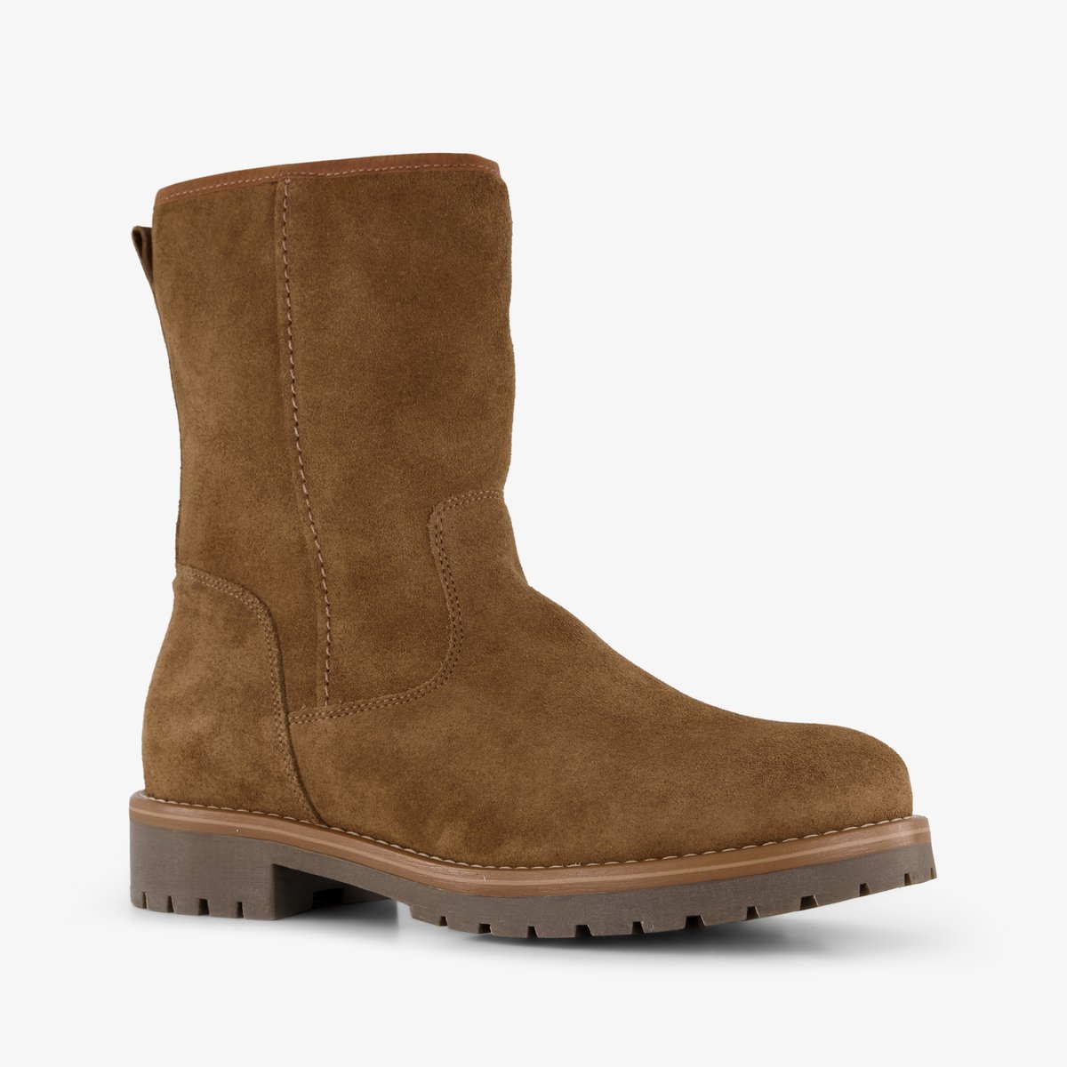 Output suède dames boots bruin - Maat 39