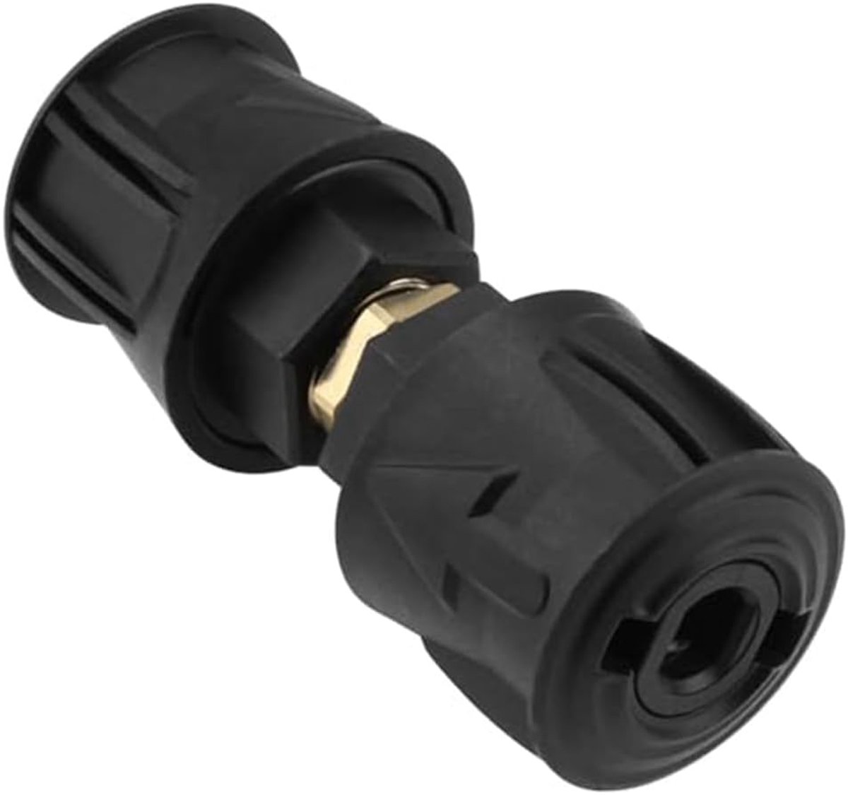 Hogedrukreiniger Koppeling - Slang Connector - Snel Reinigen - Duurzame Constructie - 2 Stuks - Zwart