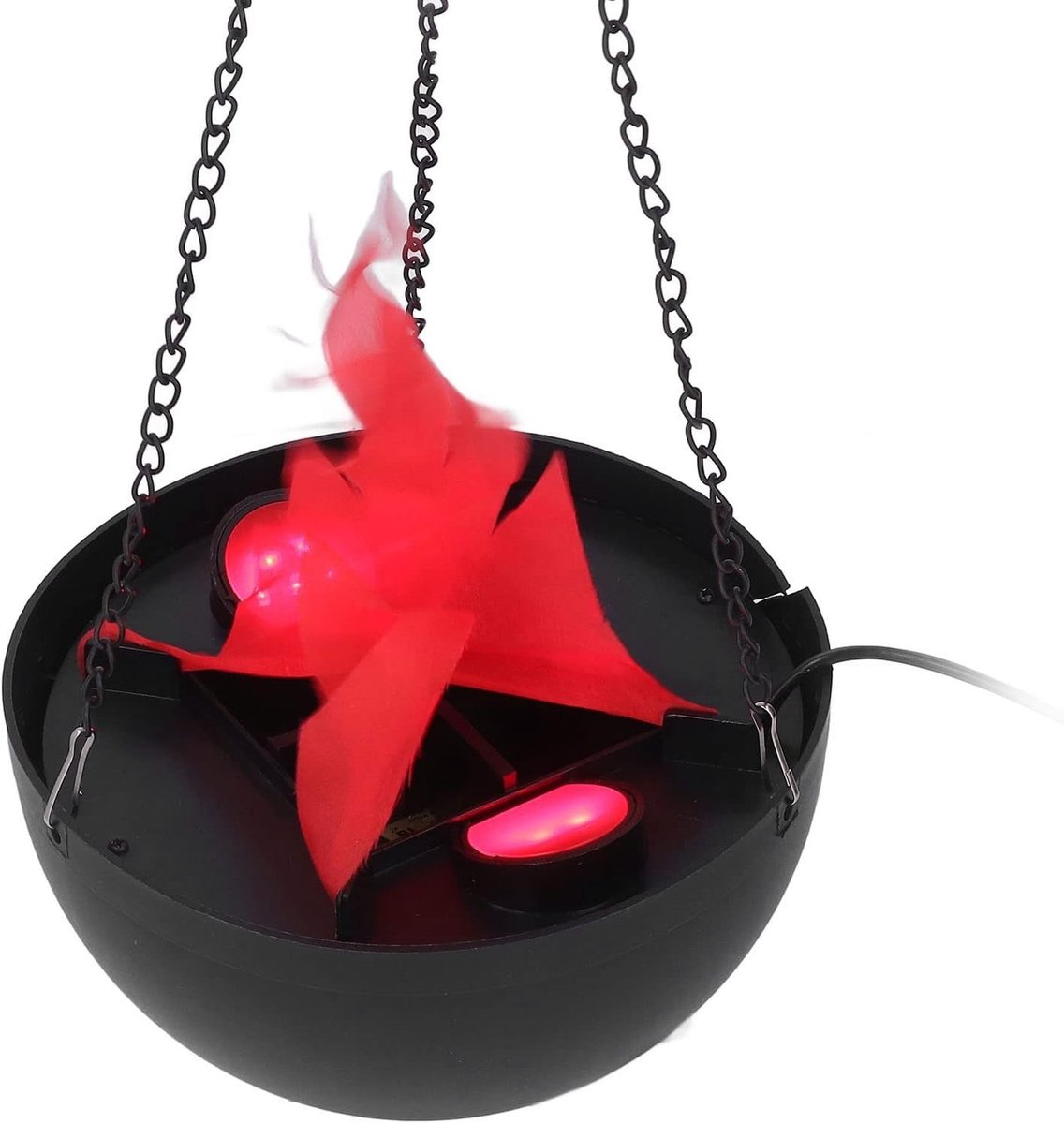 Mystieke Fantasy Lamp met 12U Timer en Realistisch LED Vuur Effect voor Thuisdecoratie, Halloween, Bruiloft en Bar Sfeer