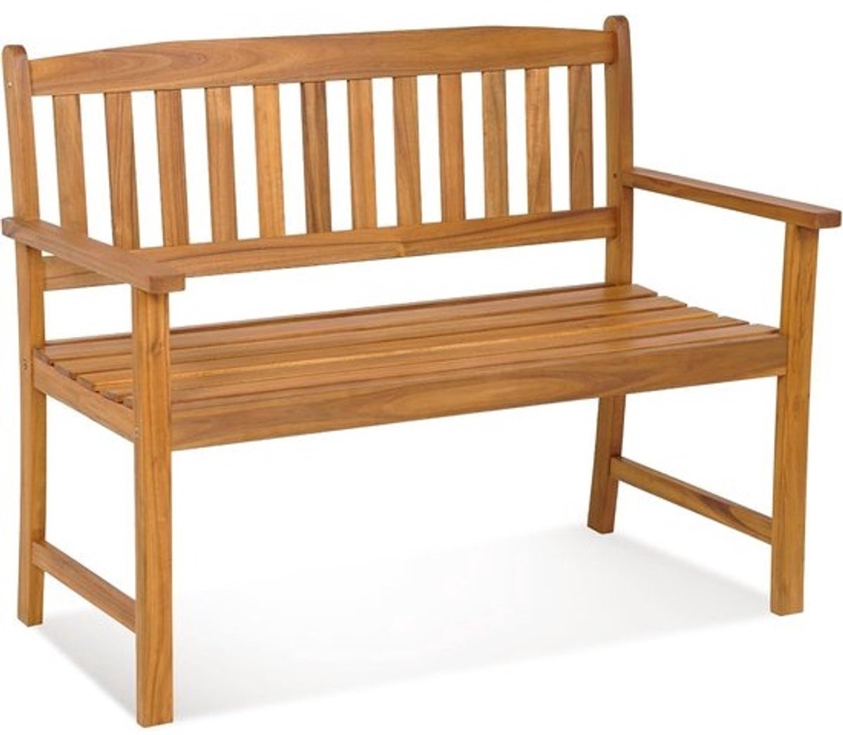 2-zits tuinbank van acaciahout met rugleuning en armleuningen - Buitenbank voor balkon en tuin