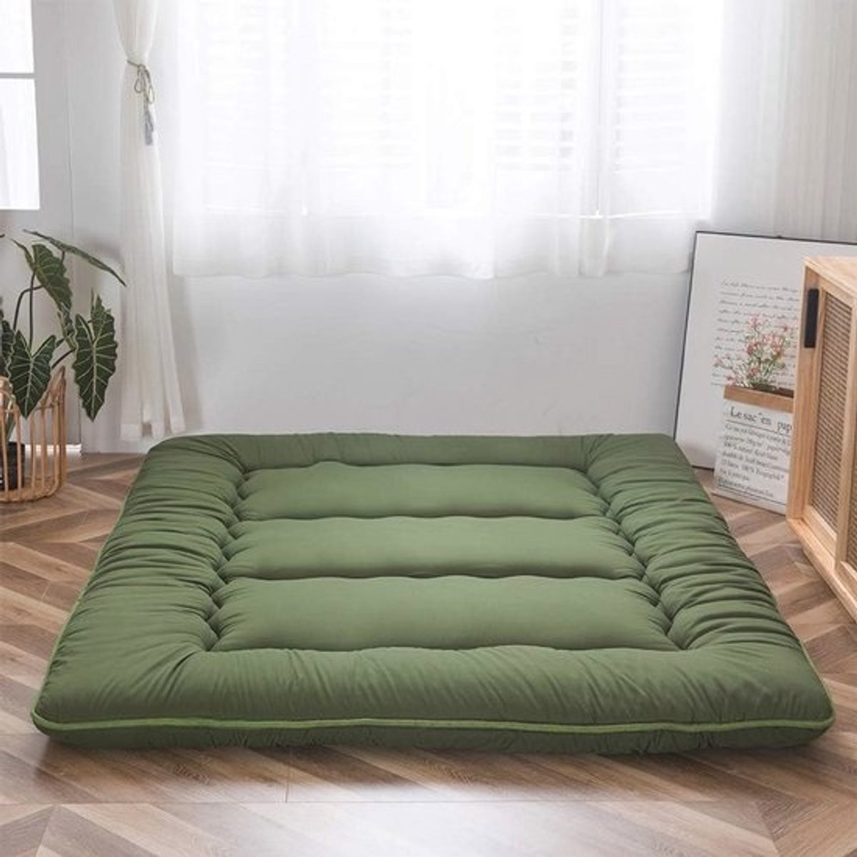 Dikkere Japanse Futon Vloermatras - Opvouwbare Slaapmat voor Kamperen en Gastgebruik