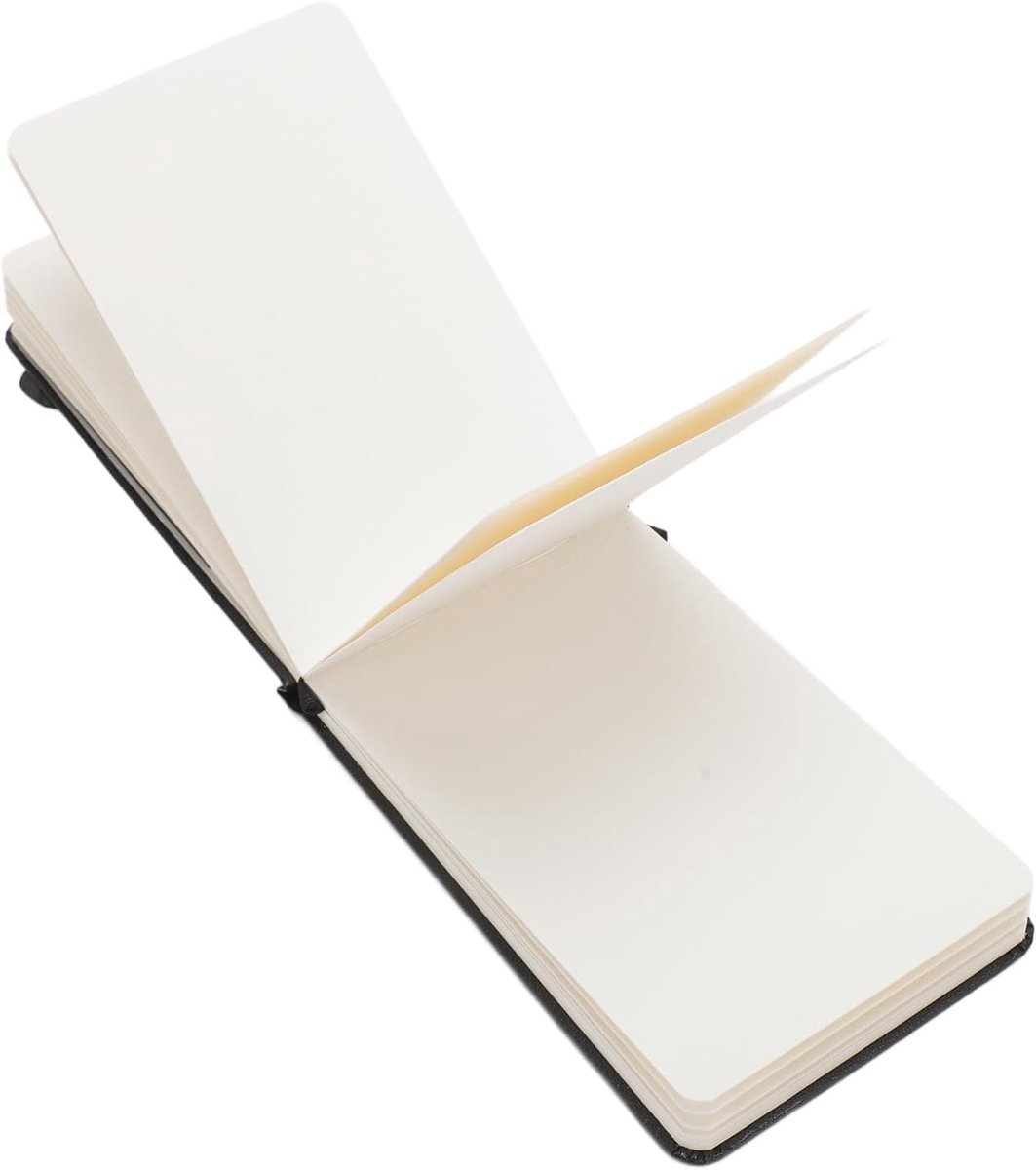Watercolor Journal met 24 Bladen van 300G/m2 Dikker Papier, Draagbaar Pocket Schetsboek met PU Leren Kaft, Ideaal voor Reizen en Buiten Schetsen