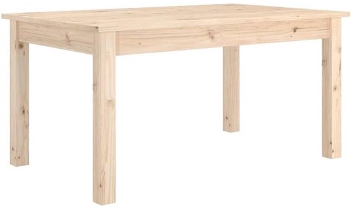 Houten Salontafel Massief Grenenhout Rechthoekig 80x50x40 cm