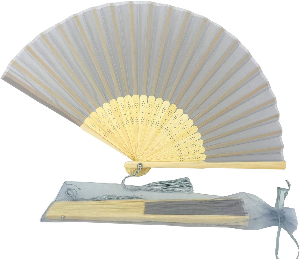 Handventilator - handbediend - stof met kwastje - ideaal voor warme zomerdagen - ShopVlot