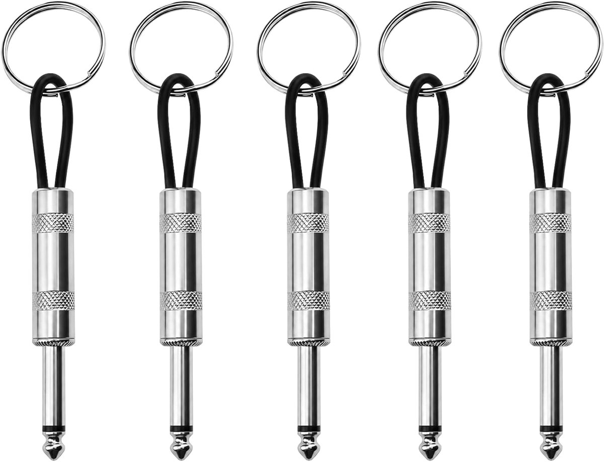 5 stuks sleutelhouder, sleutelhanger, gitaarstekker