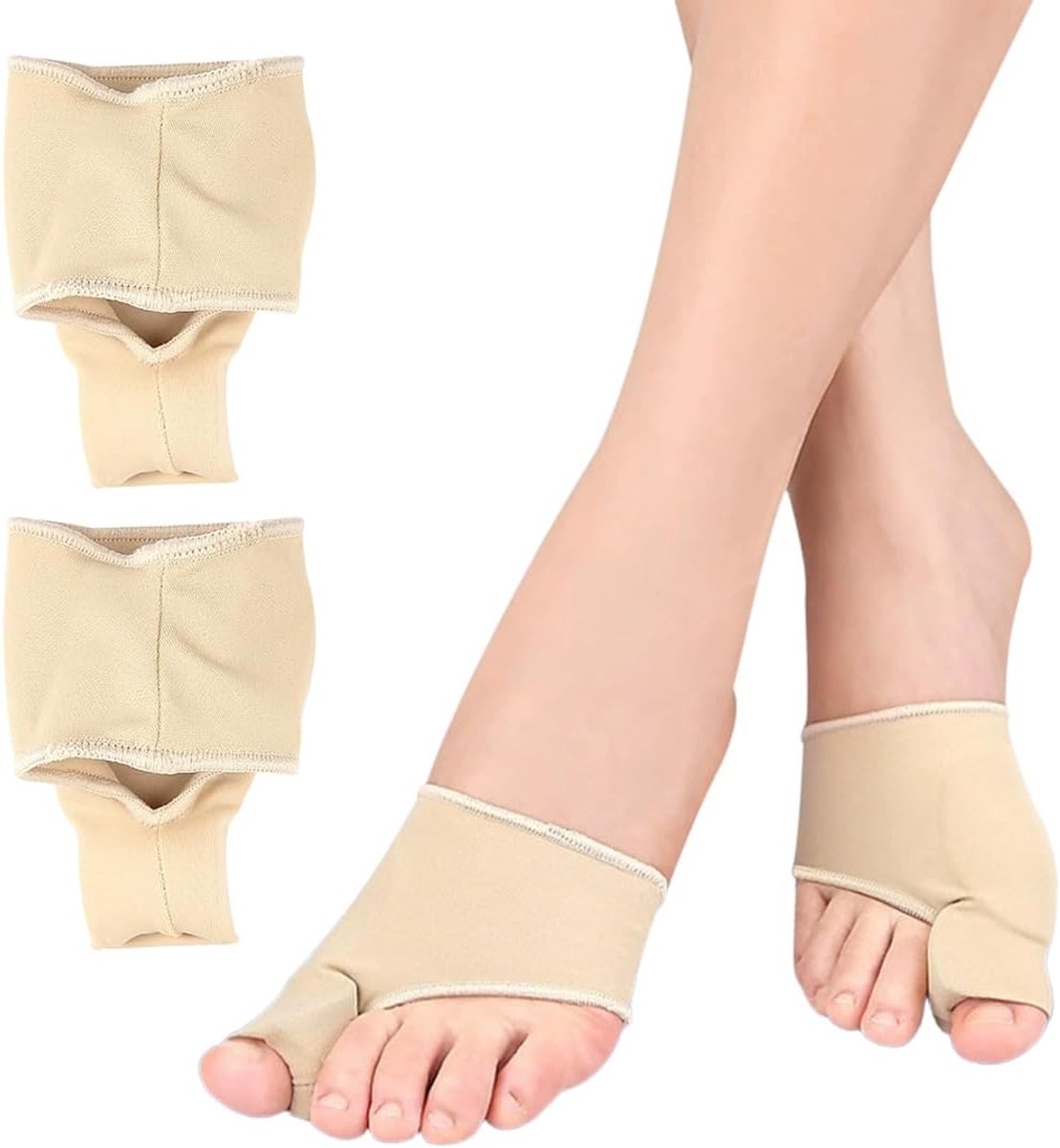 Teencorrector, paar elastische bandages voor de correctie van de hallux valgus