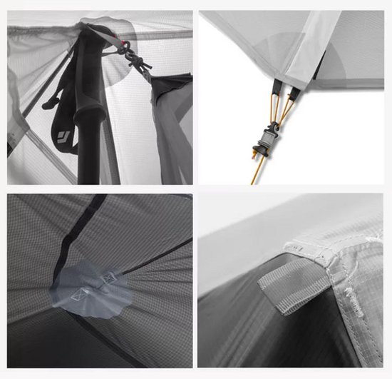3F UL GEAR Lanshan 1 – 1-persoons Tent – Ultra Lichtgewicht – 4 seizoenen trekking tent – Waterdicht – Kampeertent – Kamperen – Dubbeldaks trekkerstent – Hiking & Wandelen – Grijs — afbeelding 4