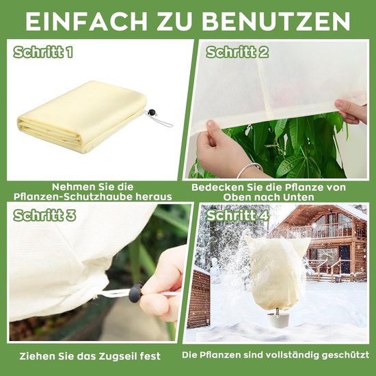 Winterbescherming voor planten, 80x100 cm, 4 stuks — afbeelding 4