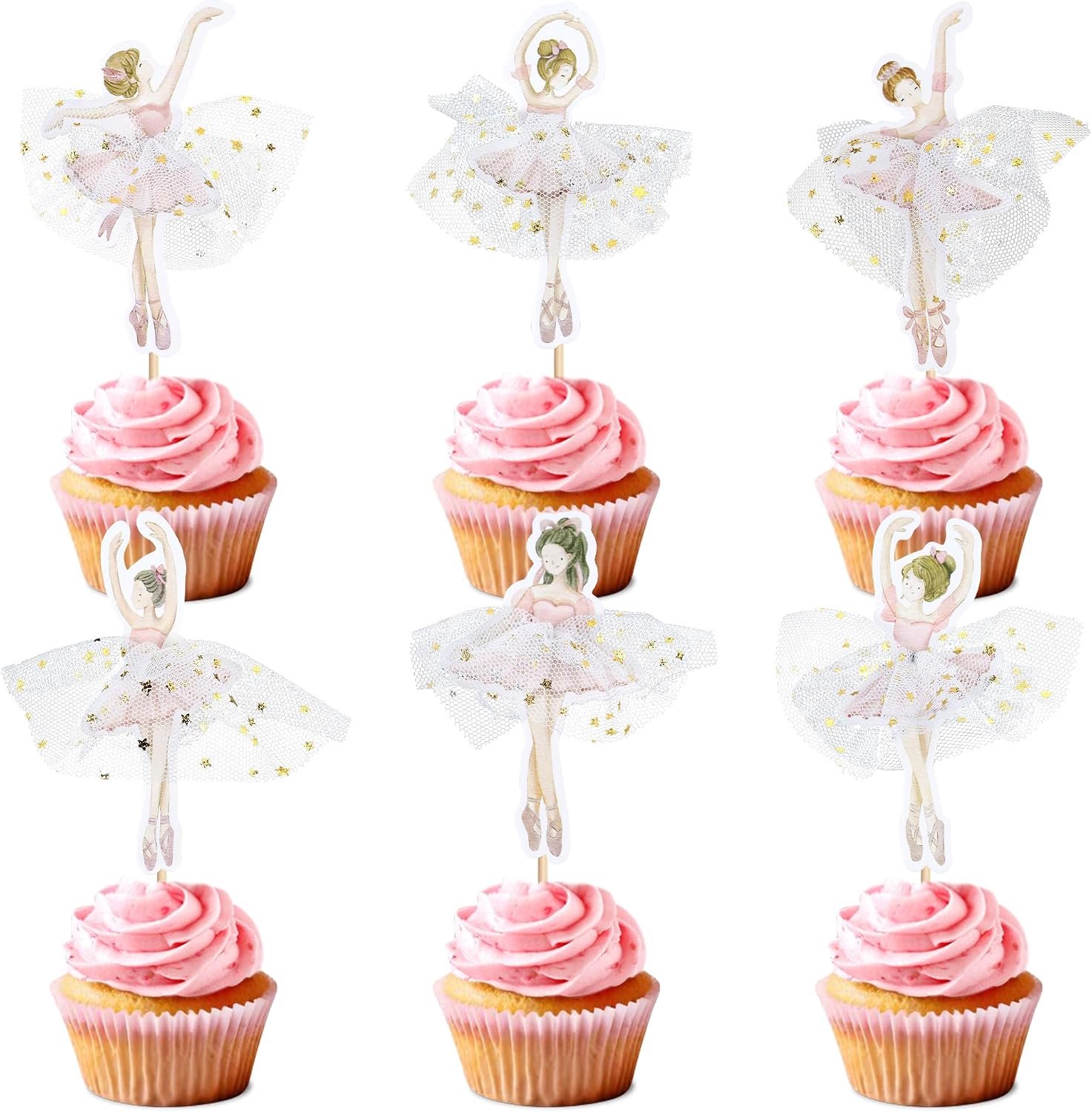 24 Tutus voor cupcakes, ballerina thema