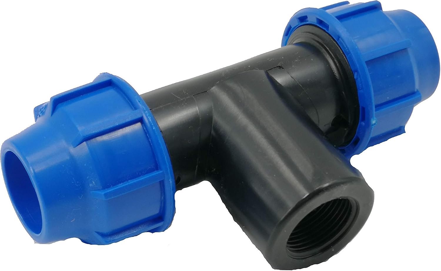 PP-klemfitting T-stuk 25 mm x 3/4 inch IG - polypropyleen - max 70 °C - geschikt voor drinkwatervoorziening - ServiceTopper