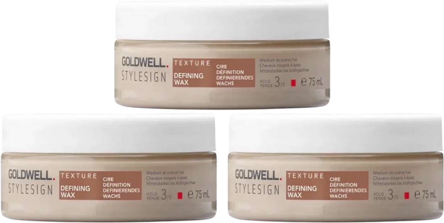 Goldwell StyleSign Defining Wax Triple Set – 3x75ml