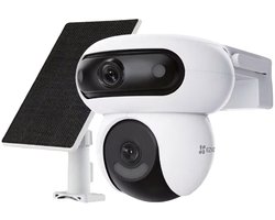 EZVIZ HB90x Dual 4G & wifi 6 – 2K+ Dual-Lens Beveiligingscamera & 8W Zonnepaneel – 360° Pan-Tilt- AI Detectie - Auto Tracking – ColorFULL Nachtzicht – Sirene & Spotlight - Geen maandkosten