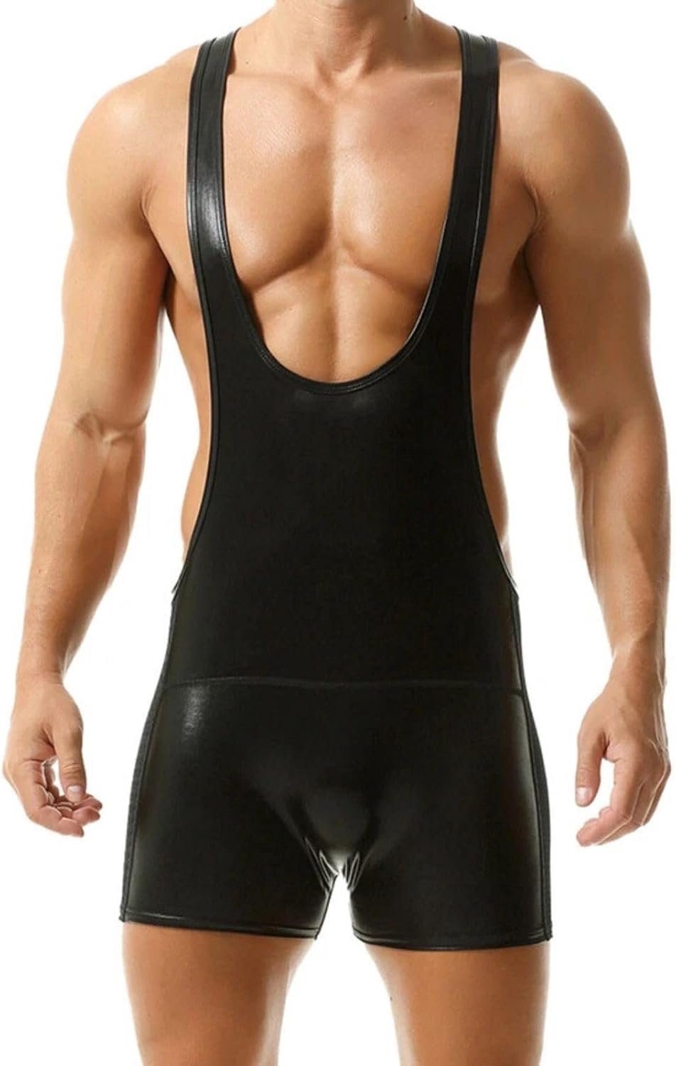 Sexy lederen bodysuit