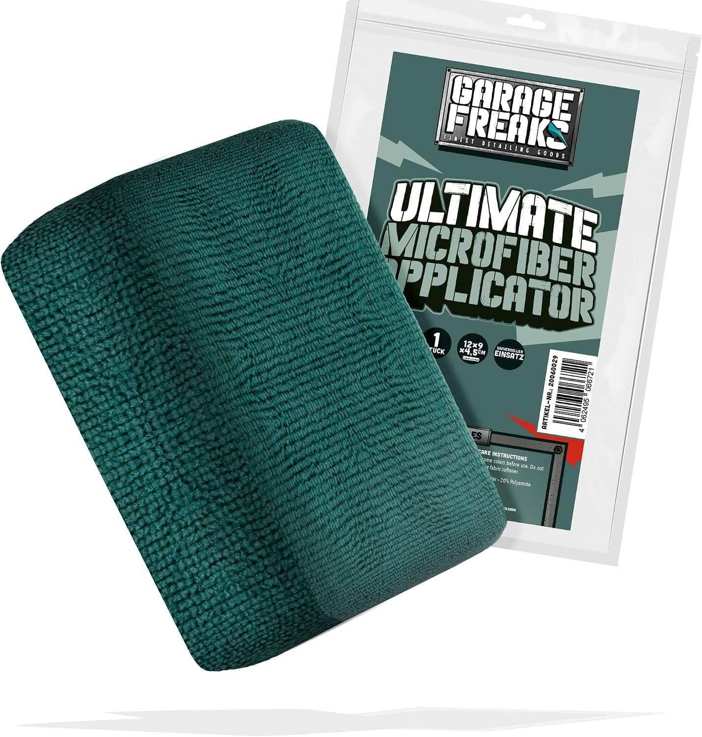 Microfiber applicator 12 x 9 x 4,5 cm - ultrafijn materiaal - voor polijstmiddelen en verzegelingen - ServiceTopper
