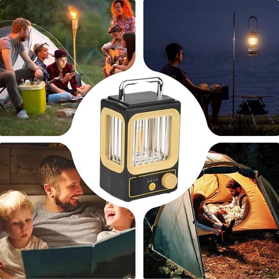 Zonne-energie - Camping Power Bank | Oplaadbare Tuin Lamp, LED Tent Verlichting, Draadloze Decoratieve Verlichting voor Outdoor Tuin，Geschikt voor gebruik buitenshuis in noodsituaties. — afbeelding 4