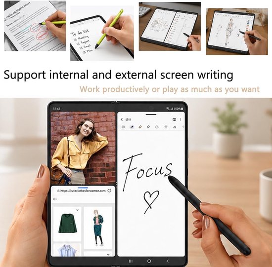 Styluspen voor Galaxy Z Fold 8 - vervangingspen - compatibel met Galaxy Tab A11+ - ideaal voor touchscreen gebruik - ServiceTopper — afbeelding 5