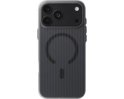 Accezz Hoesje - Geschikt voor Apple iPhone 18 Pro / 17 Pro - Lite Backcover geschikt voor MagSafe - Fluted - Smokey Matte