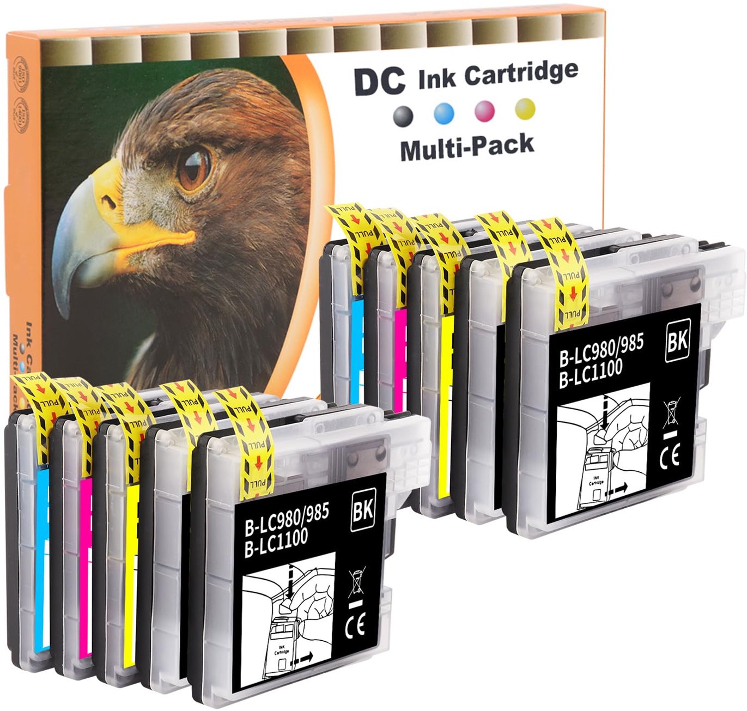 Set van 10 Compatibele Printercartridges voor Brother