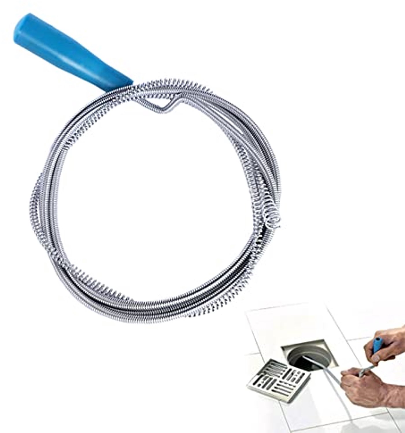 Spiral Drain Cleaner met Boorpunt, 3 Meter