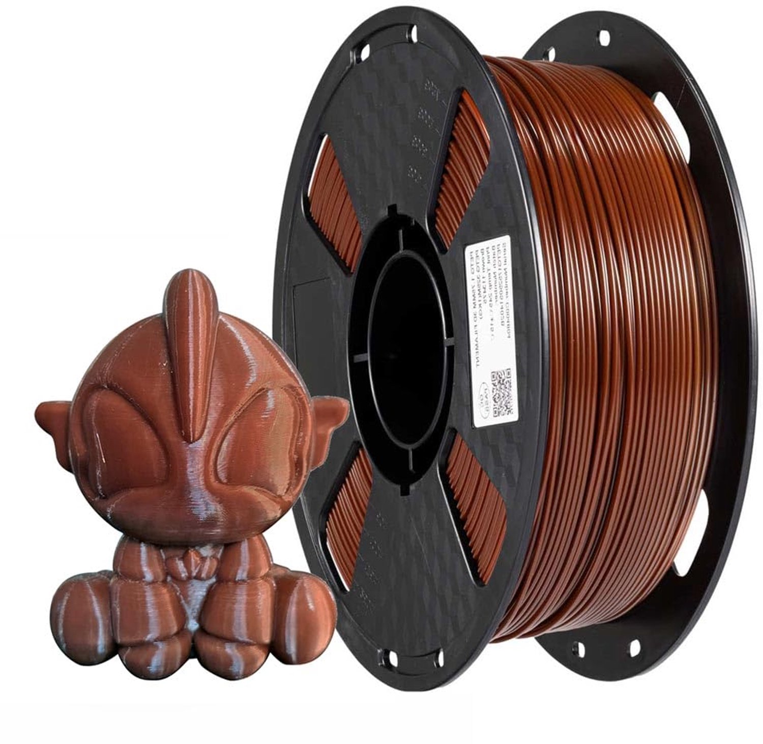 PETG Filament voor 3D Printers 1kg Bruin