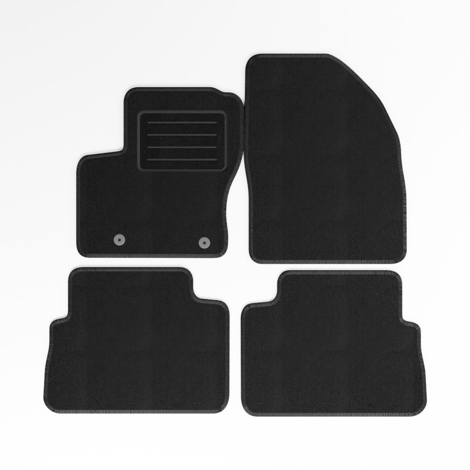Mats4all | Naaldvilt automatten passend voor Ford C-max 2008-2010 | Antislip | Met versterking | 4-delig | Automatten | Mattenset