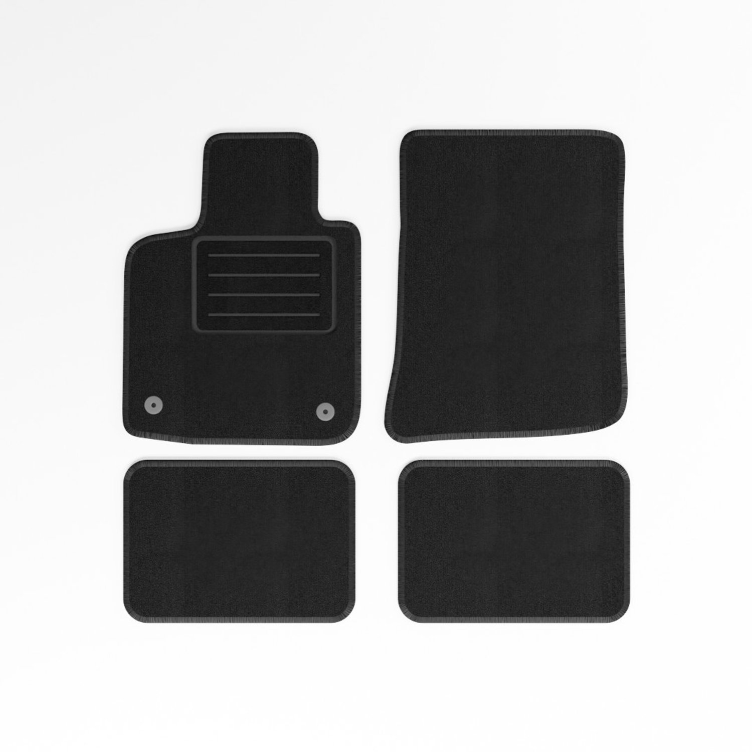 Mats4all | Naaldvilt automatten passend voor Renault Twingo 2007-2014 | Antislip | Met versterking | 4-delig | Automatten | Mattenset