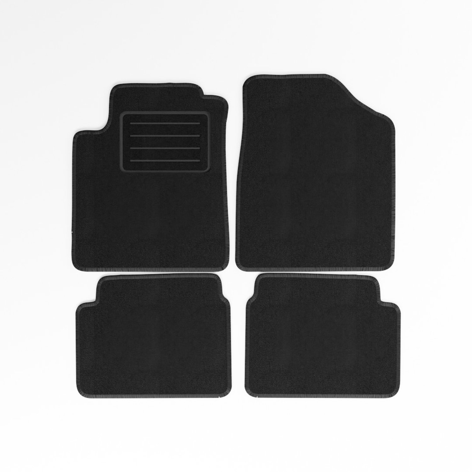 Mats4all | Naaldvilt automatten passend voor Hyundai i10 2008-2009 | Antislip | Met versterking | 4-delig | Automatten | Mattenset