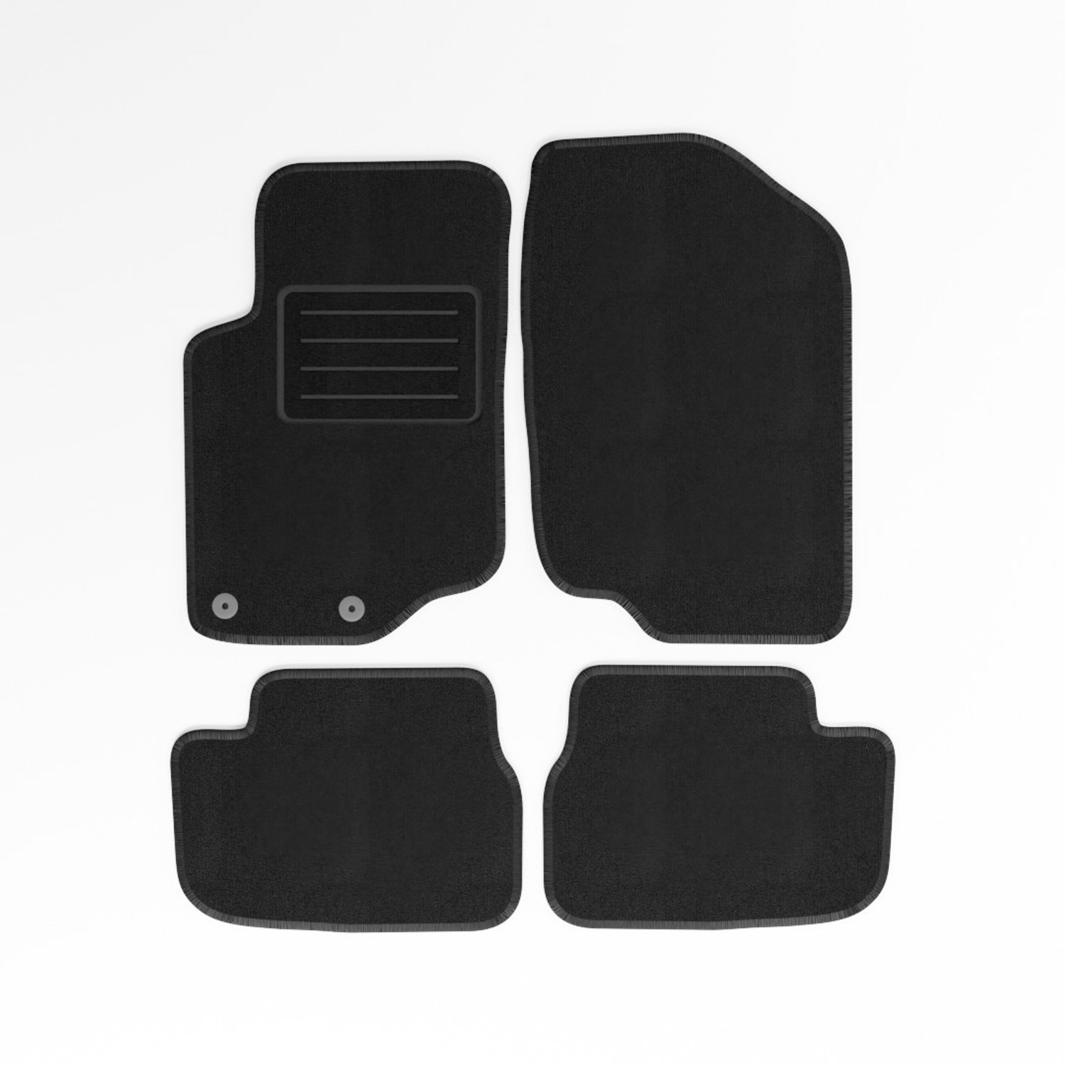 Mats4all | Naaldvilt automatten passend voor Peugeot 207 SW 2007-2014 | Antislip | Met versterking | 4-delig | Automatten | Mattenset