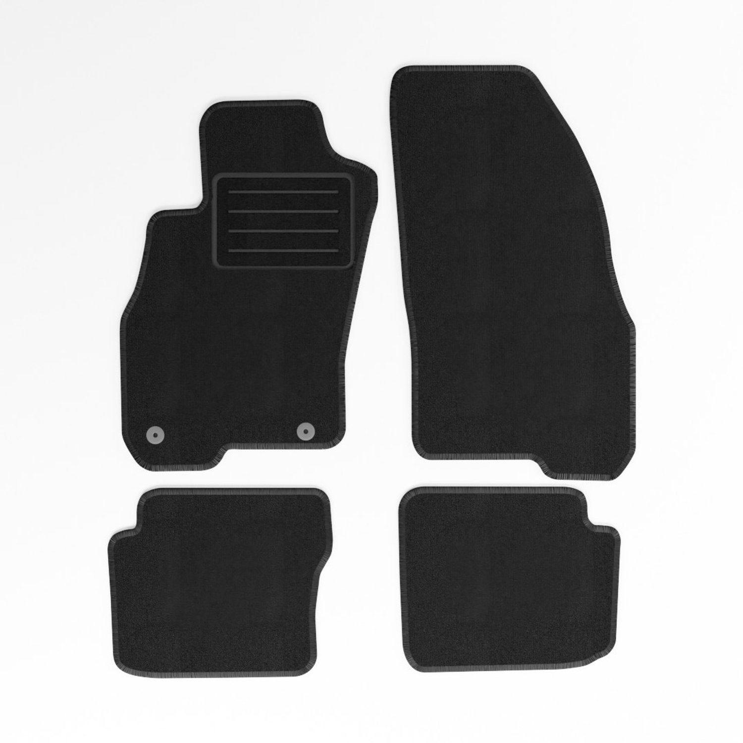 Mats4all | Naaldvilt automatten passend voor Fiat Punto 2012-2015 | Antislip | Met versterking | 4-delig | Automatten | Mattenset
