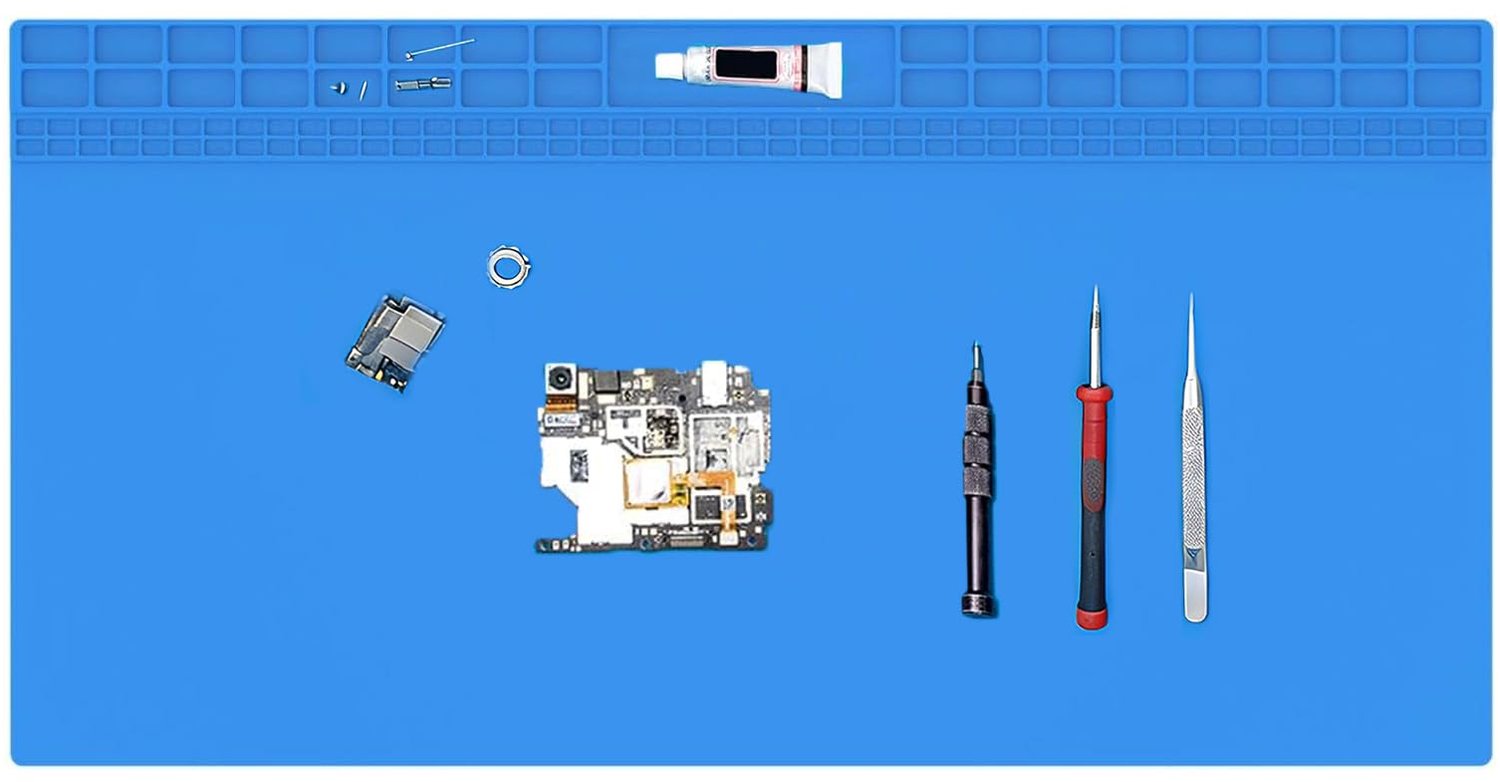 Silicone Solder Mat - 70 x 40 cm Werkmat voor Solderen en Reparaties