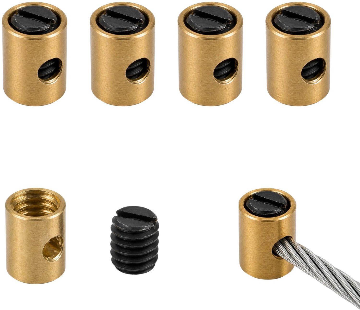 Universele Gaskabelklemmen Ø 5 x 6 mm - 4 Stuks