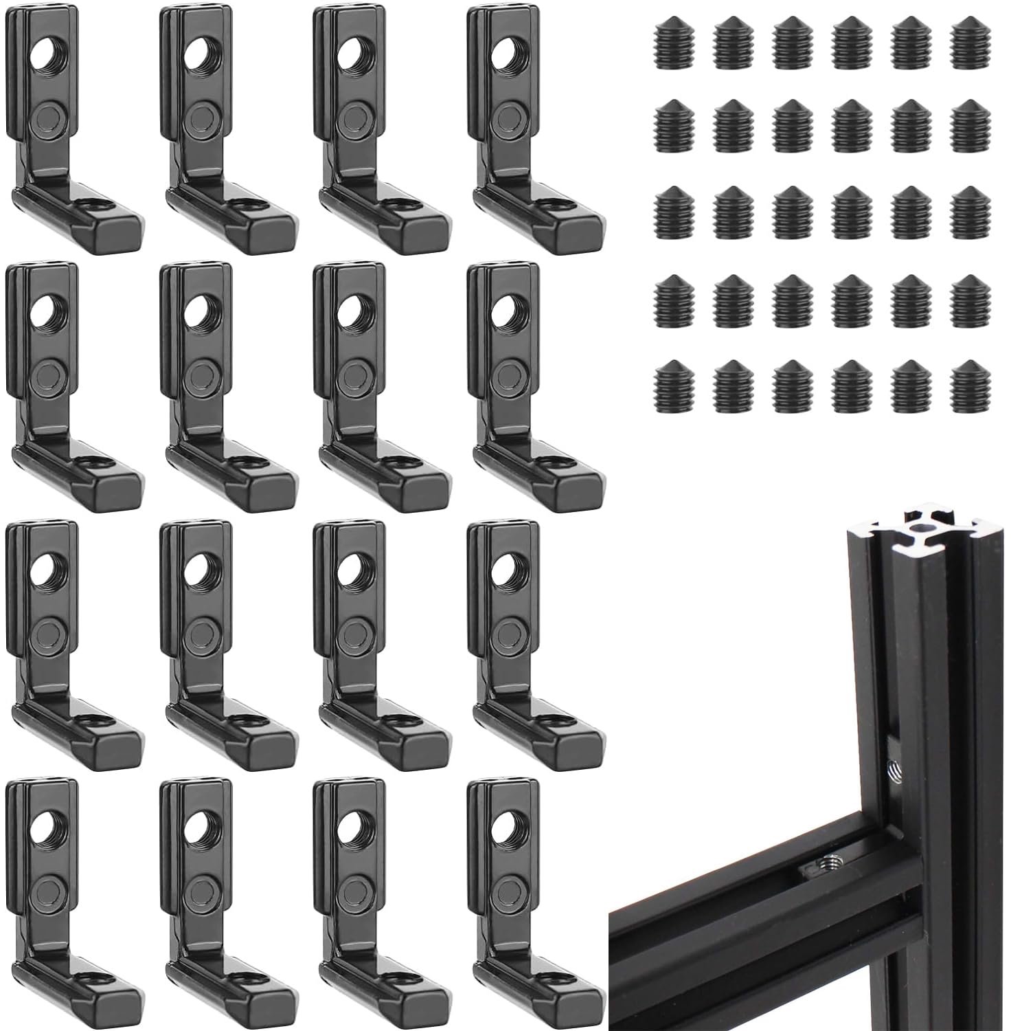 T-moer Binnenhoek 16 Stuks voor Aluminium Profielen